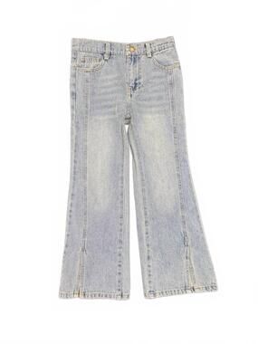 NEW ML KIDS girl's wide leg denim pants in blue